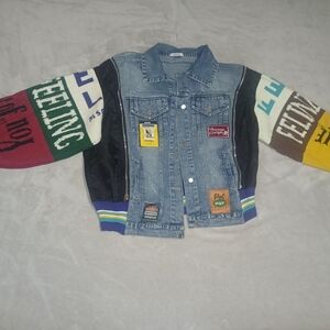 The Varsity Patchwork Denim Jacket